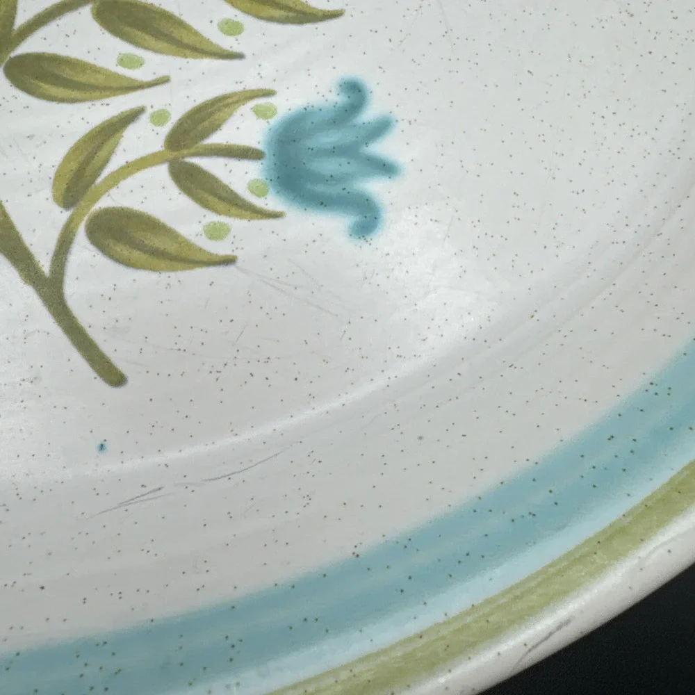 Franciscan Tulip Time Serving Platter Vintage‎ 60s Plate Earthenware Oval MCM